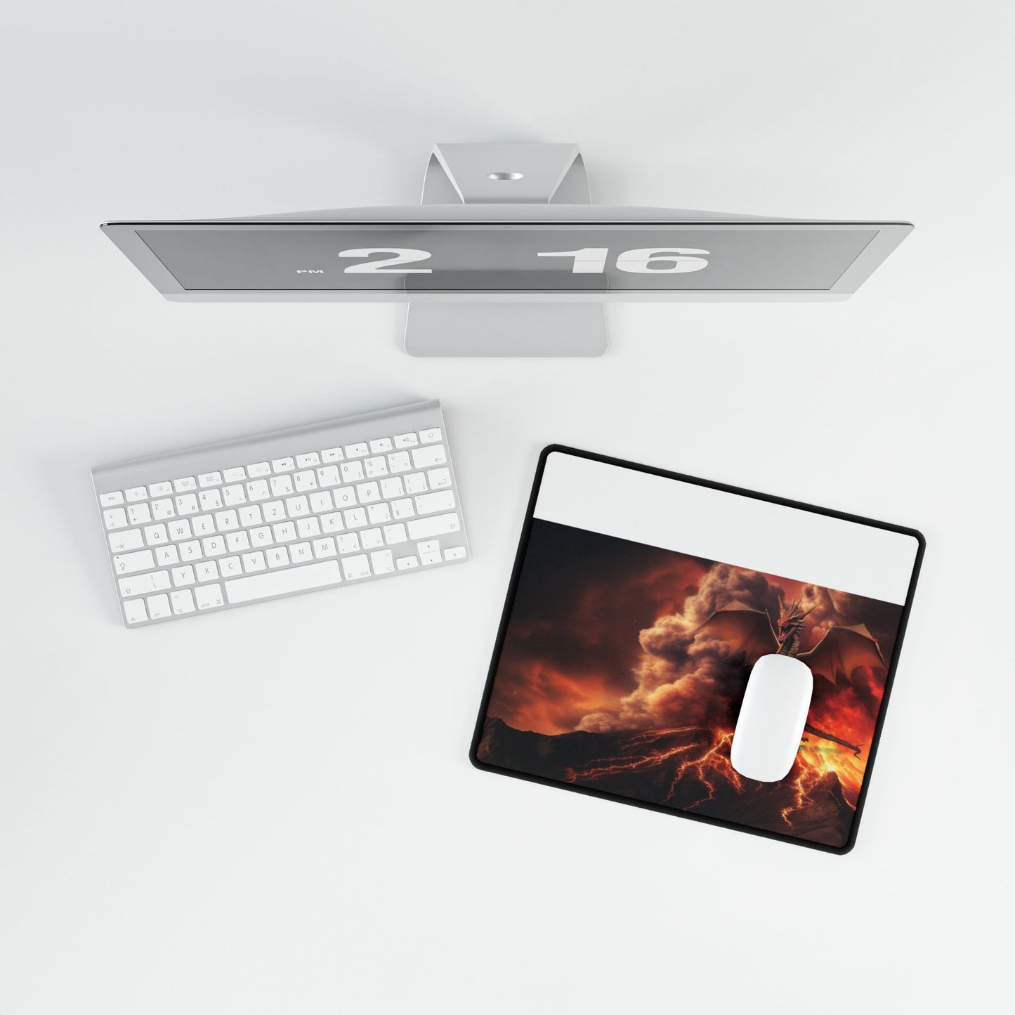 Crimson Dragon Territory Desk Mat/Mouse Pad