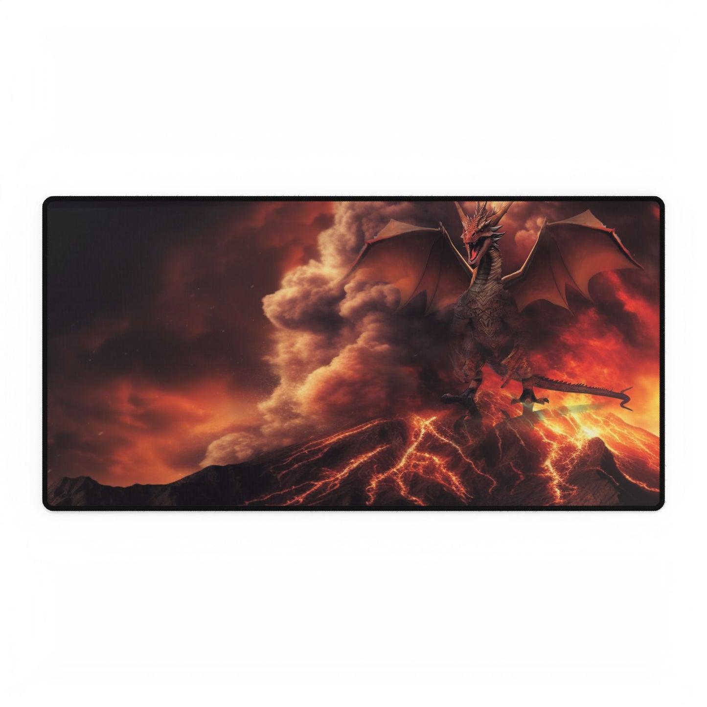 Crimson Dragon Territory Desk Mat/Mouse Pad