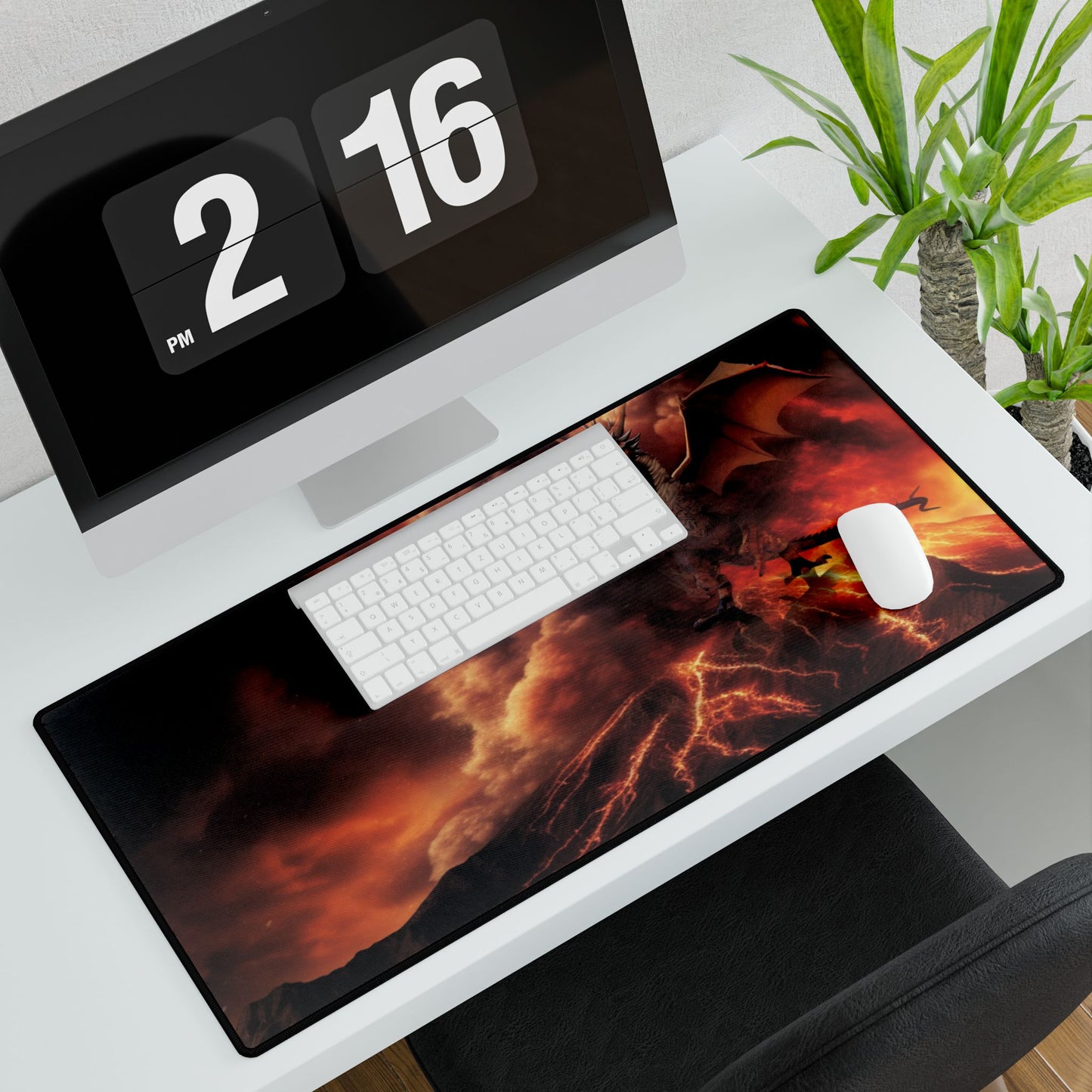 Crimson Dragon Territory Desk Mat/Mouse Pad