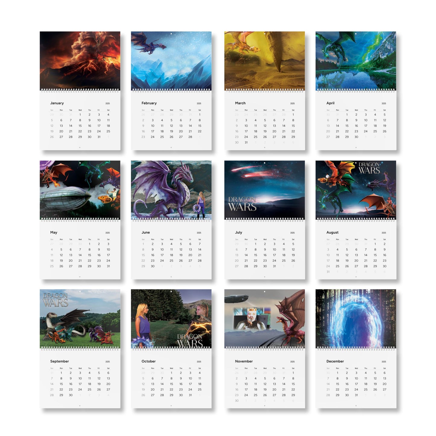Dragon Wars Calendar (2025)