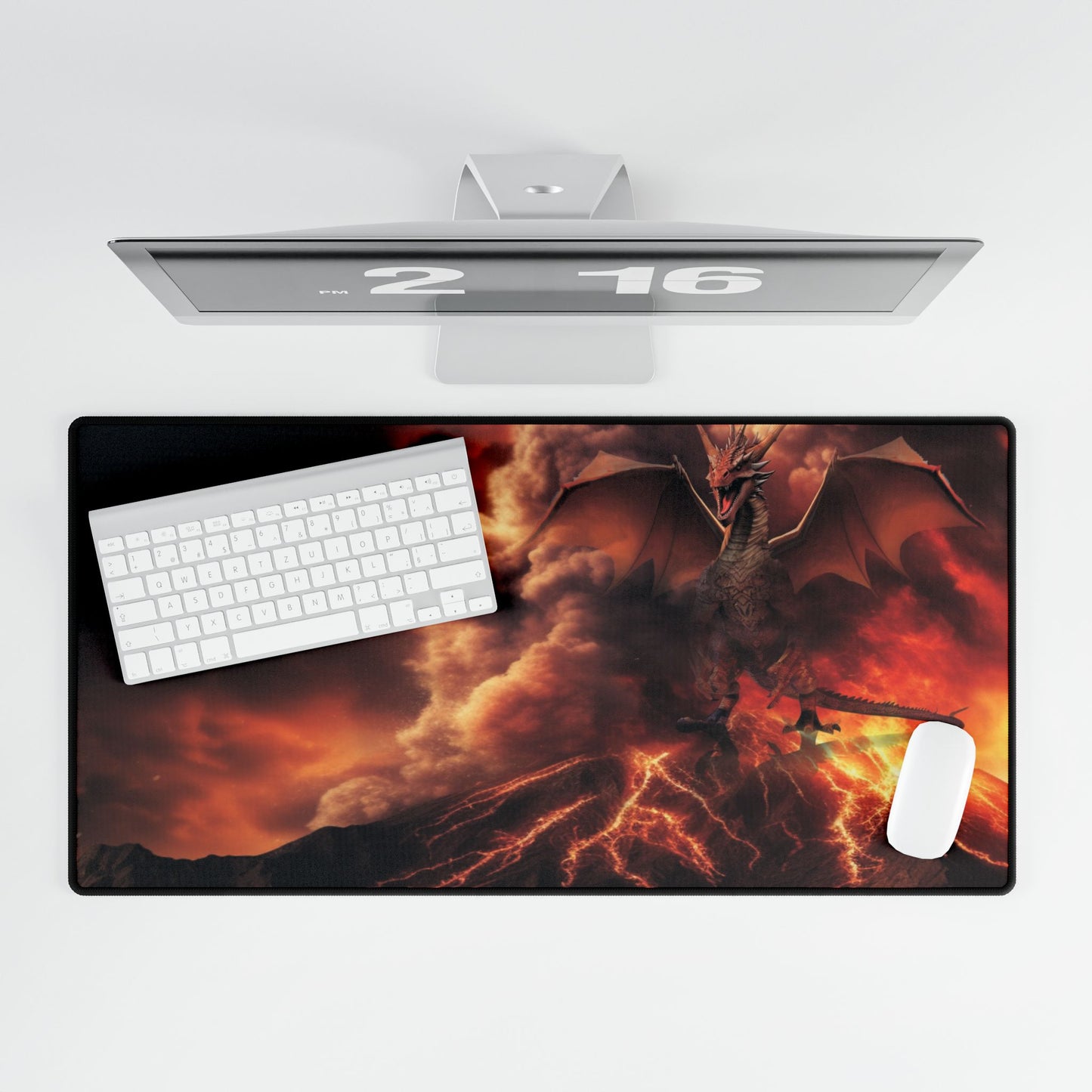 Crimson Dragon Territory Desk Mat/Mouse Pad