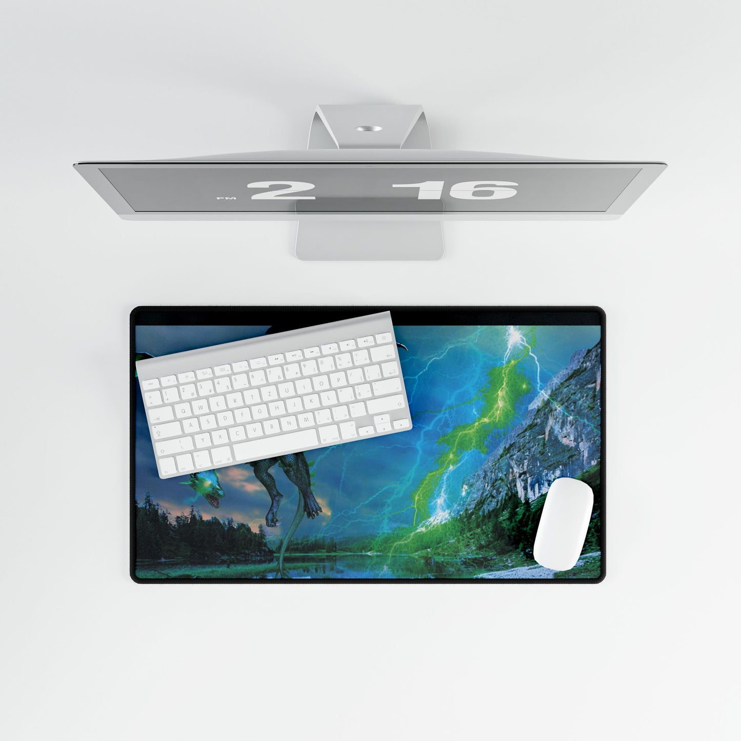 Emerald Dragon Territory Desk Mat/Mouse Pad