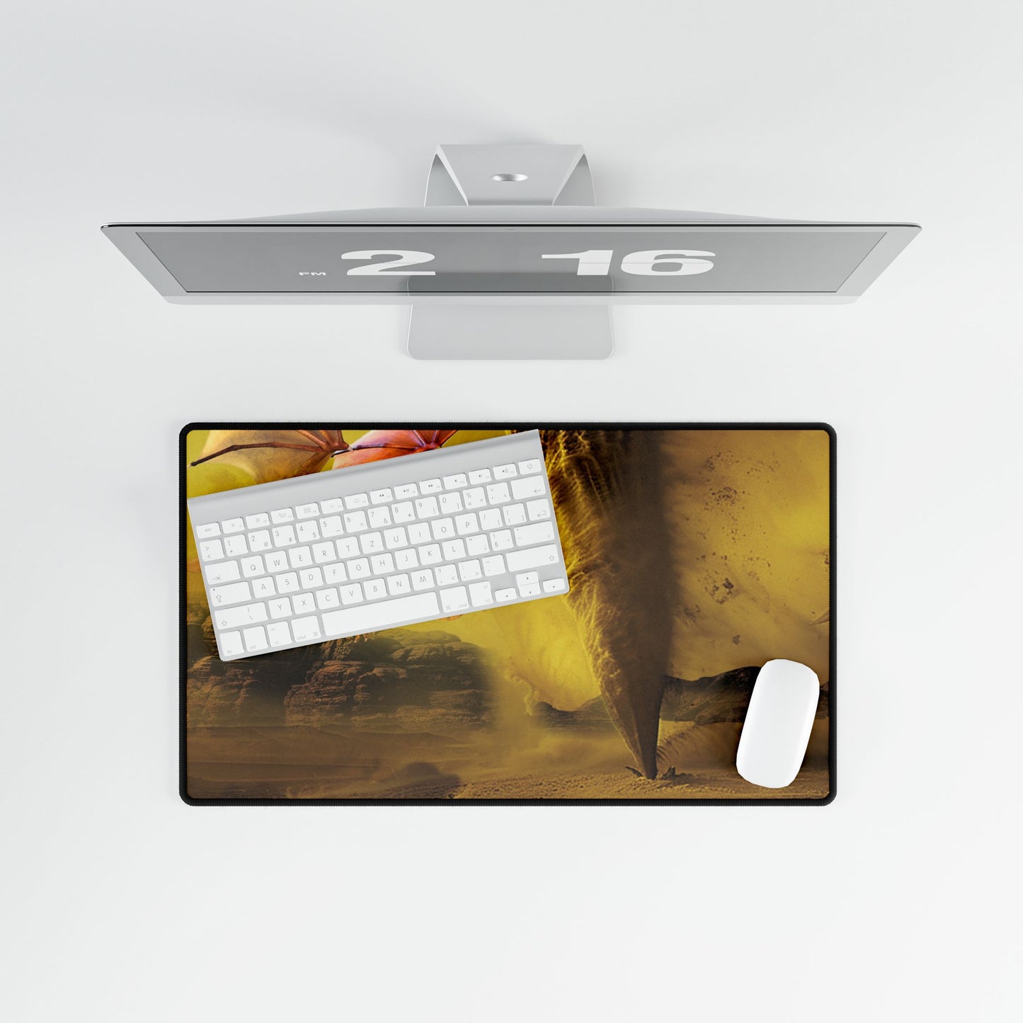 Golden Dragon Territory Desk Mat/Mouse Pad