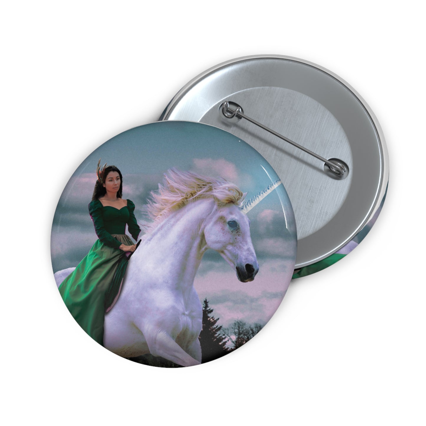 A'keara and Aurora The Unicorn Pin