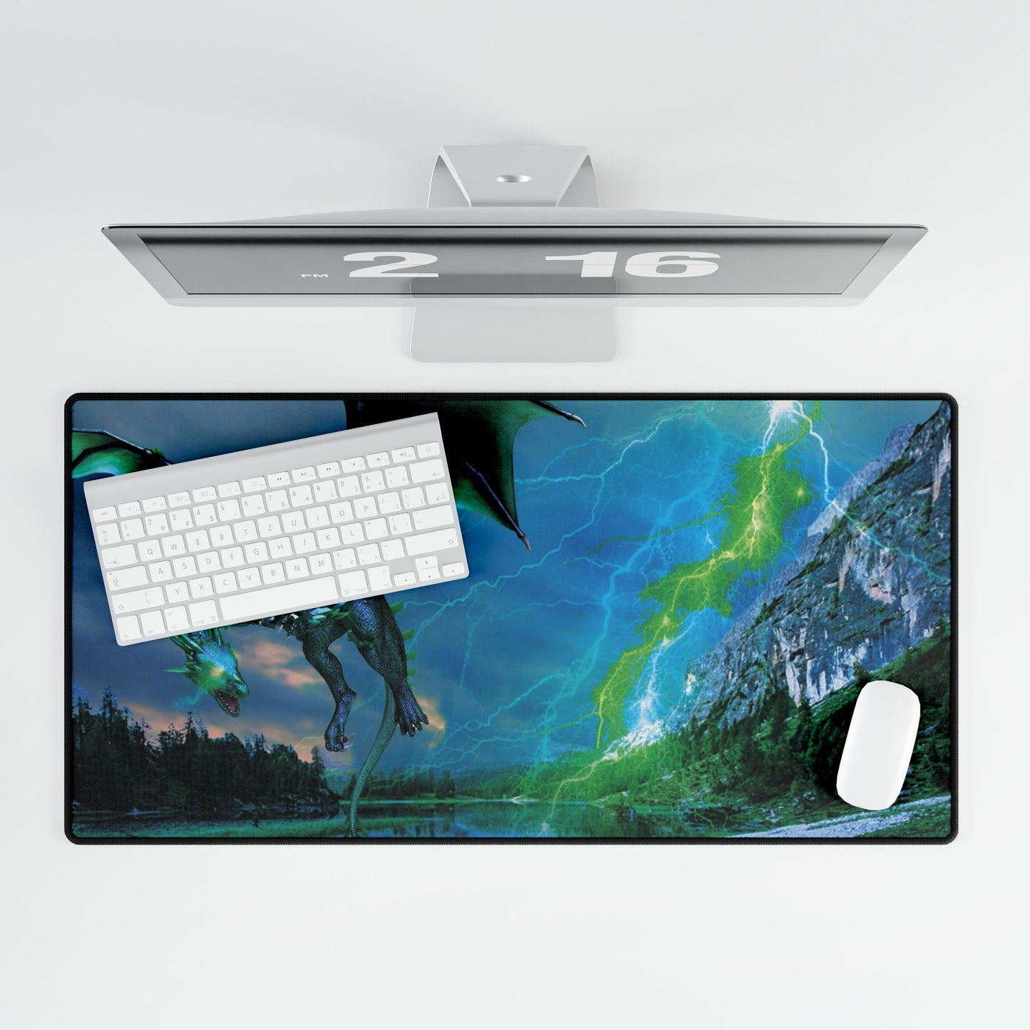 Emerald Dragon Territory Desk Mat/Mouse Pad