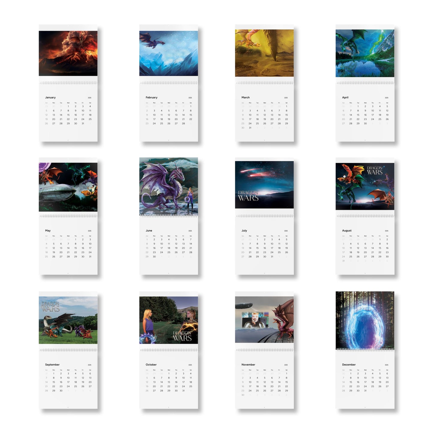 Dragon Wars Calendar (2025)