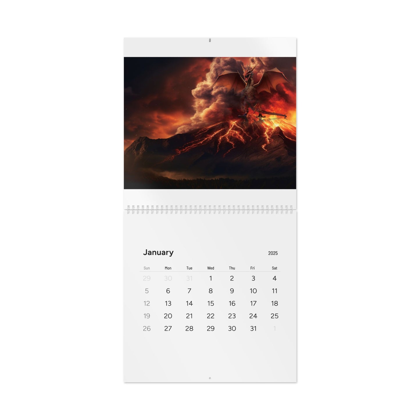 Dragon Wars Calendar (2025)