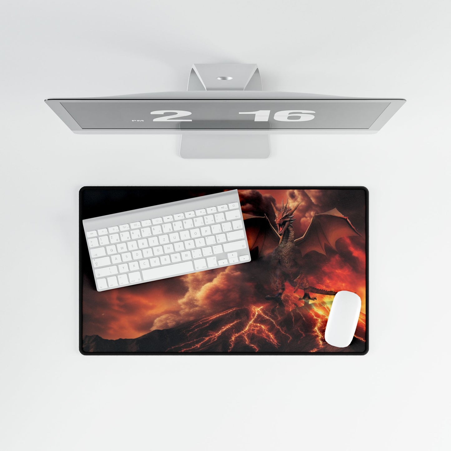 Crimson Dragon Territory Desk Mat/Mouse Pad
