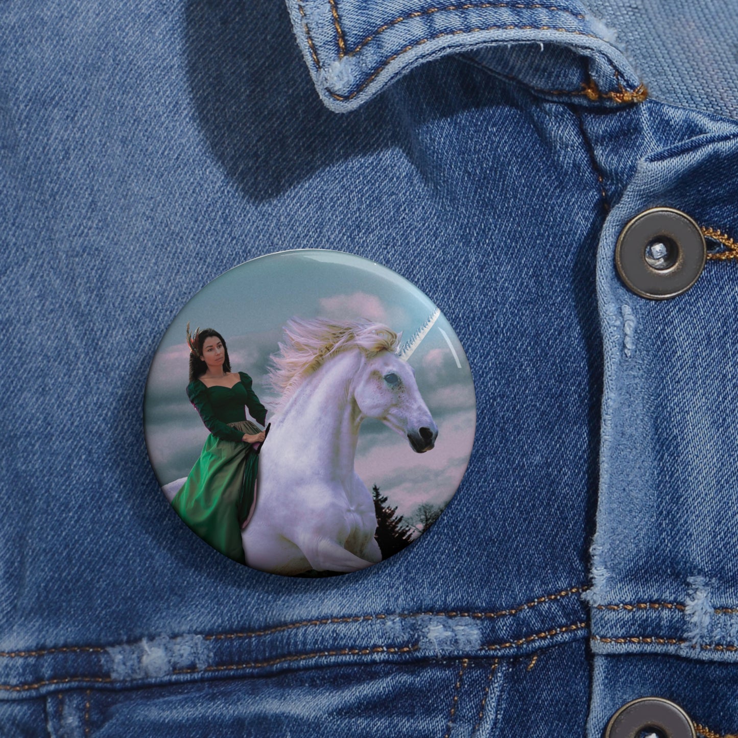 A'keara and Aurora The Unicorn Pin