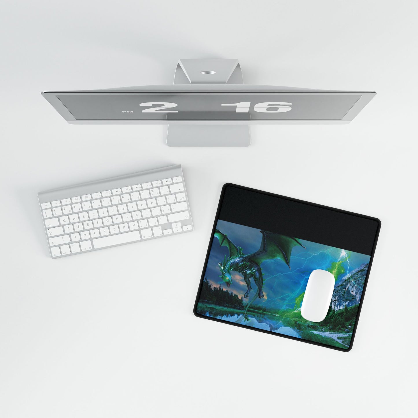 Emerald Dragon Territory Desk Mat/Mouse Pad