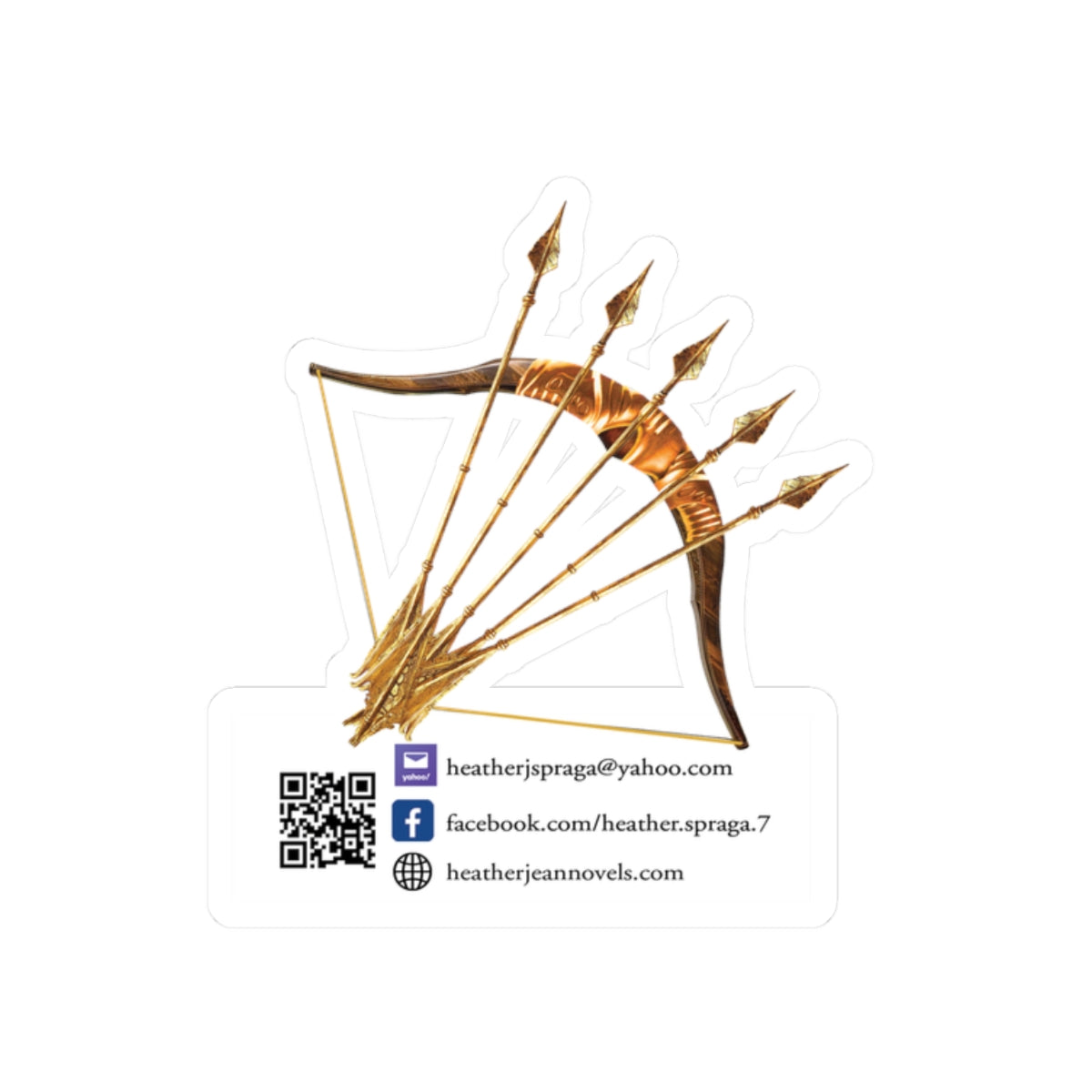 Darion's Golden Bow Sticker