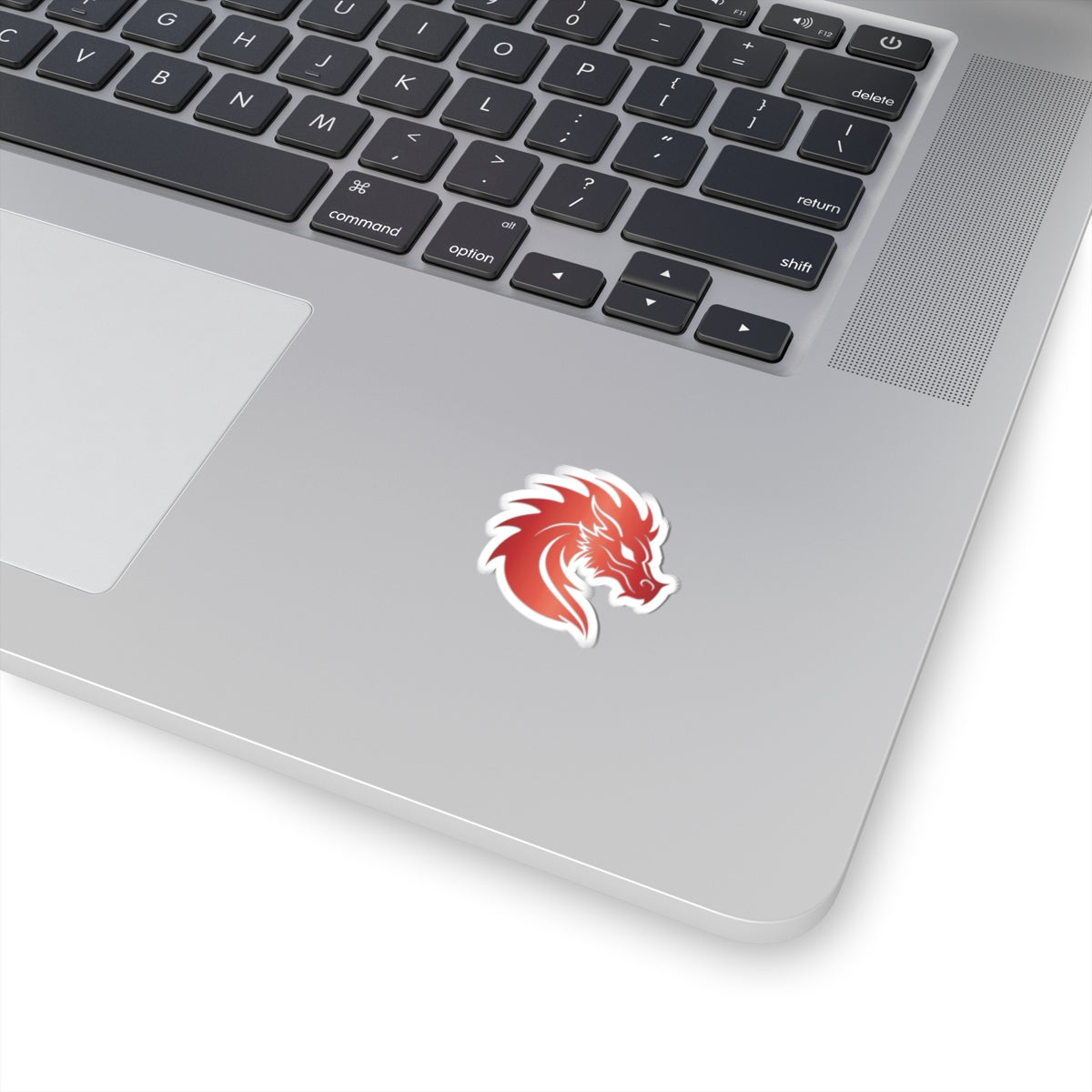 Crimson Dragon Silhouette Sticker