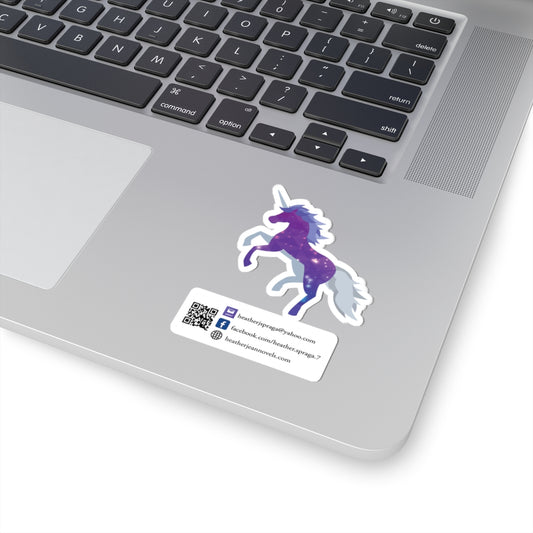 Purple Unicorn Logo Sticker