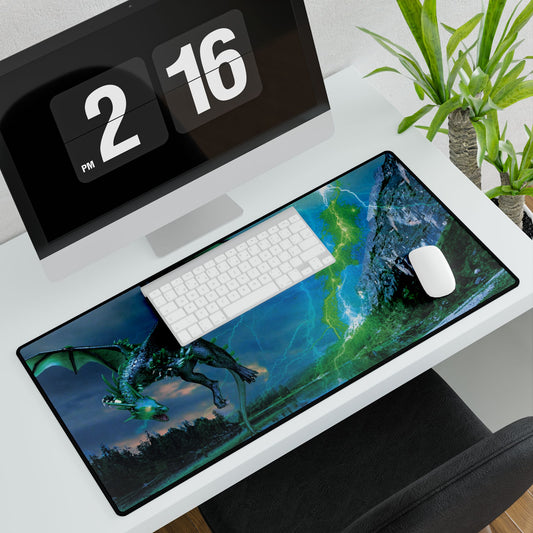 Emerald Dragon Territory Desk Mat/Mouse Pad