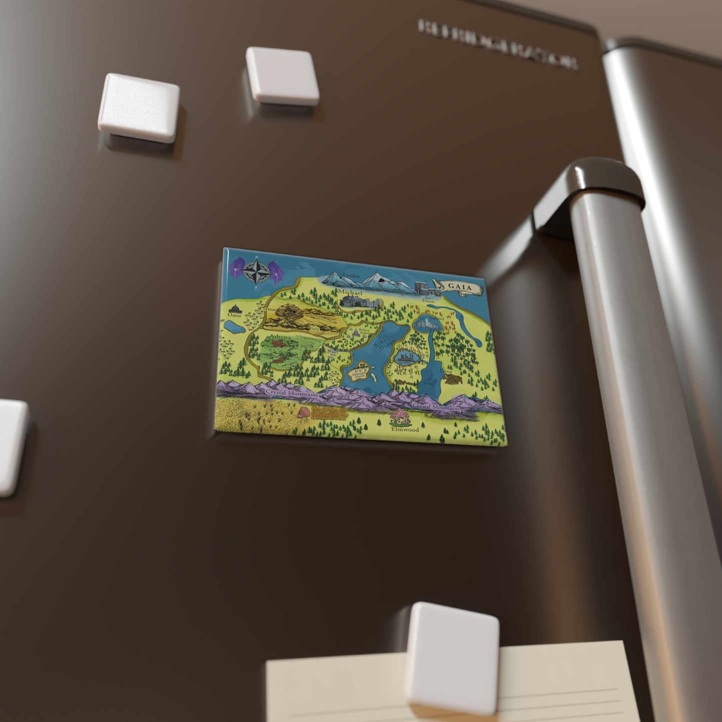 Map of Gaia (Magnet) 1 or 10 pcs