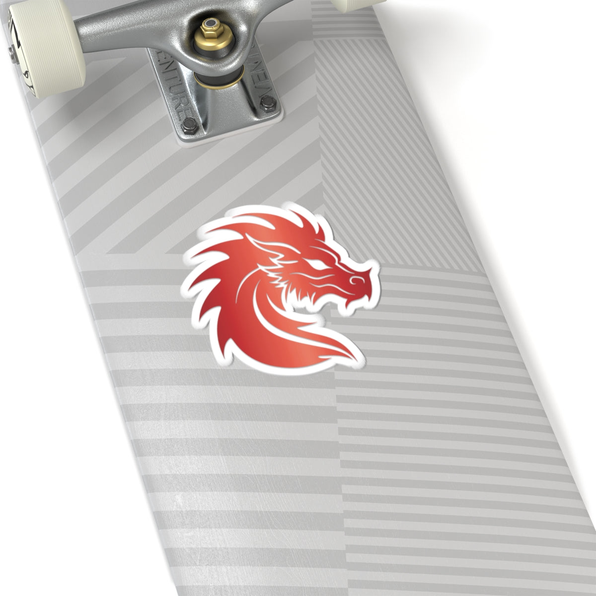 Crimson Dragon Silhouette Sticker