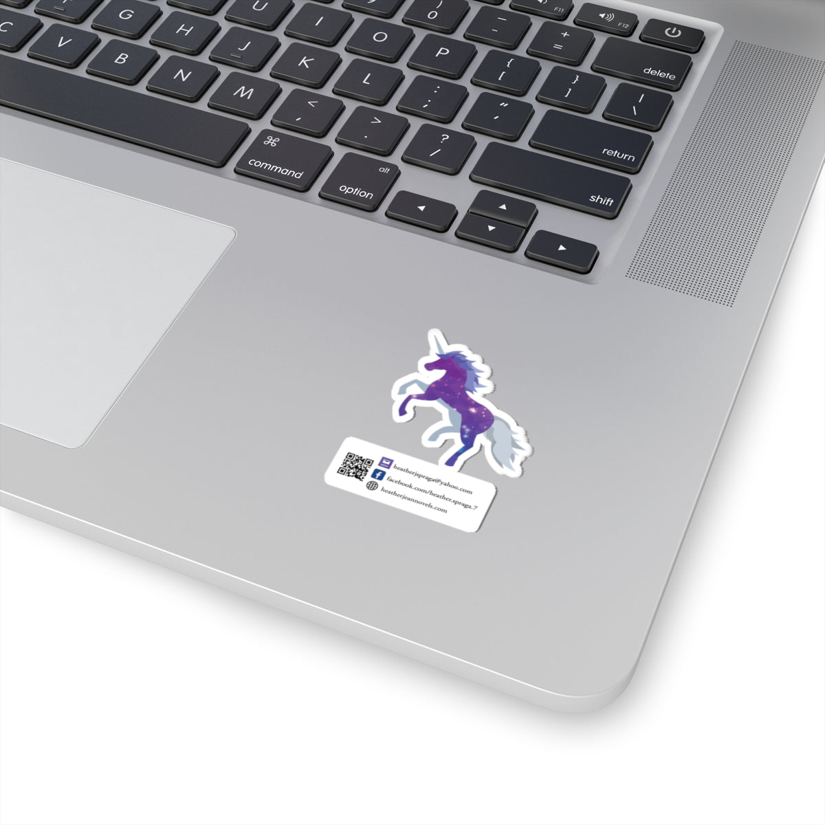 Purple Unicorn Logo Sticker