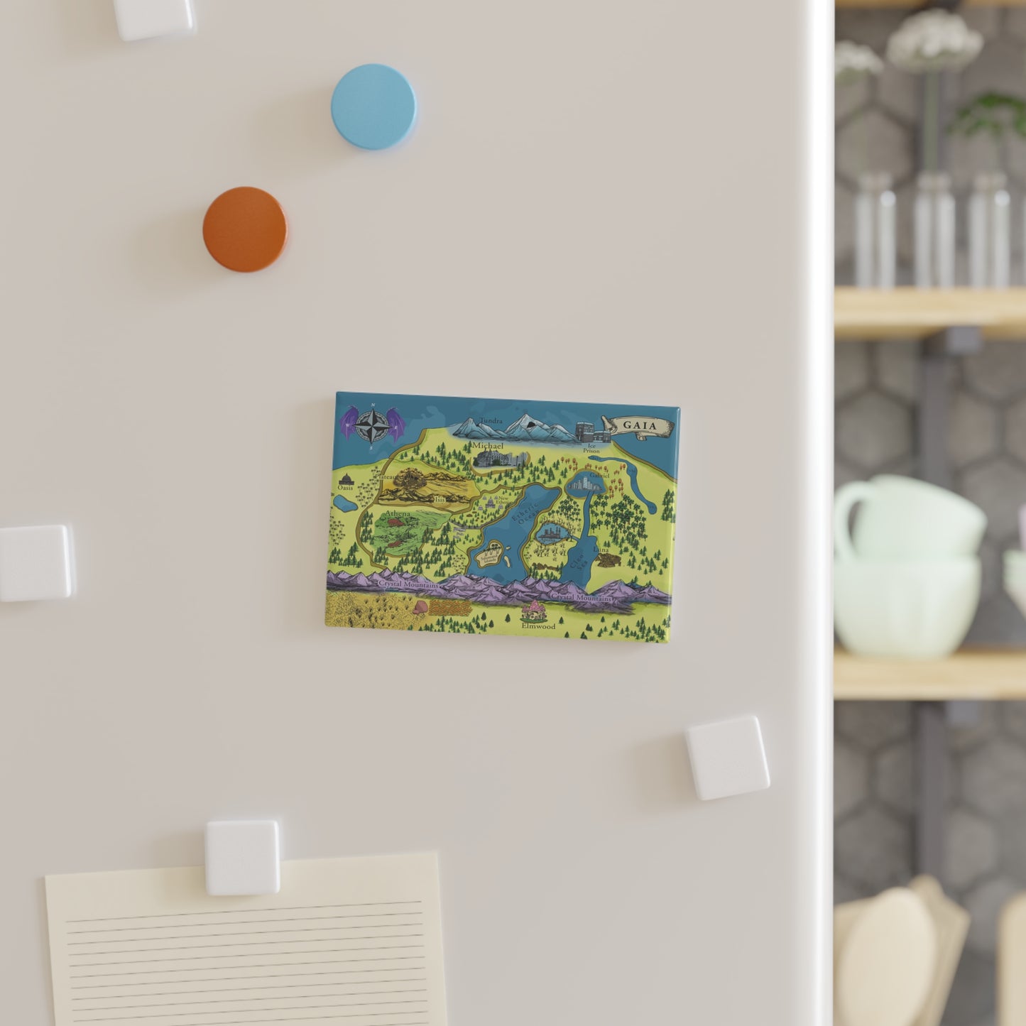 Map of Gaia (Magnet) 1 or 10 pcs