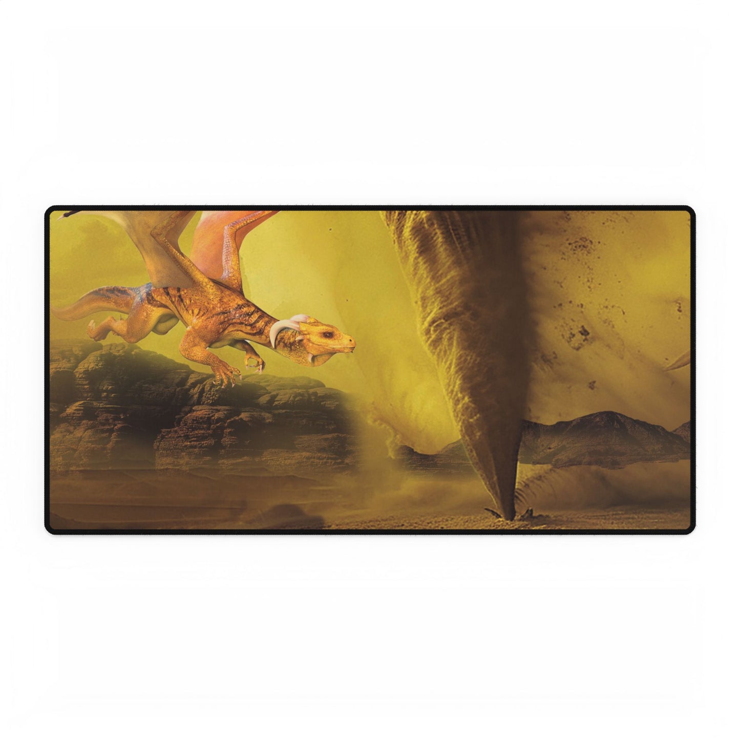 Golden Dragon Territory Desk Mat/Mouse Pad